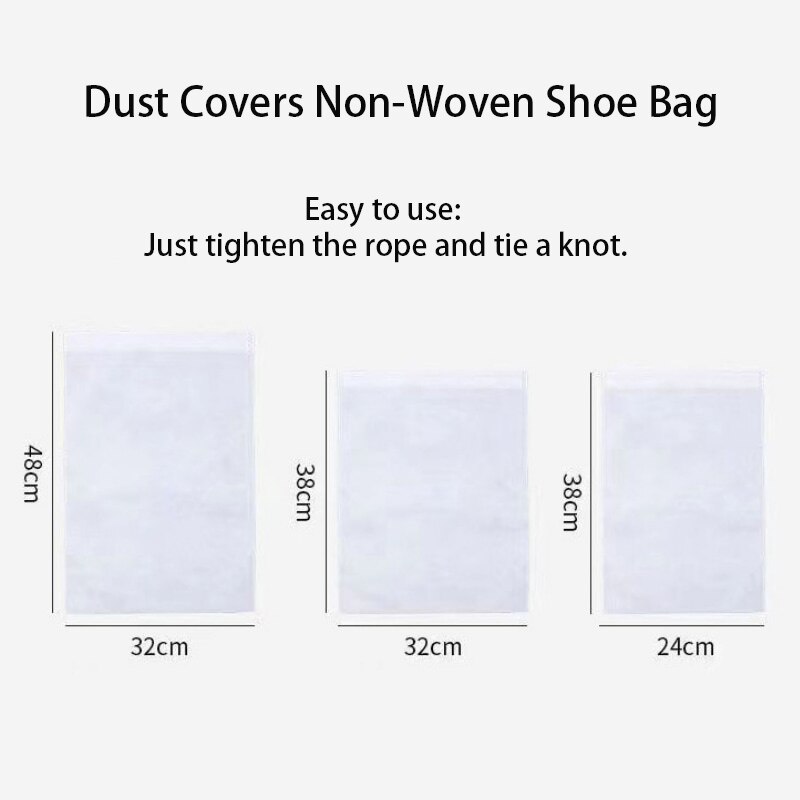 10 pz/20 pz Scarpe Sacchetto di Immagazzinaggio Armadio Organizzatore Non Tessuto Da Viaggio Portatile A Prova di Polvere Tasca Abbigliamento Classificato Borse Appese