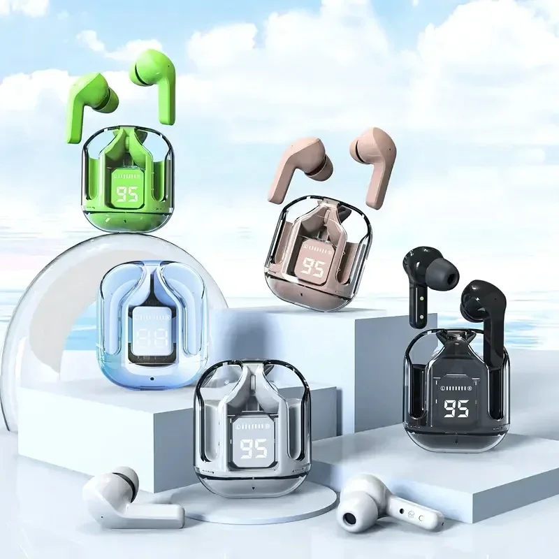 Miniauriculares inalámbricos T2 con pantalla Digital LED, cascos TWS con sonido estéreo, Bluetooth 5,3, compatibles con iPone, Xiaomi, Lenovo