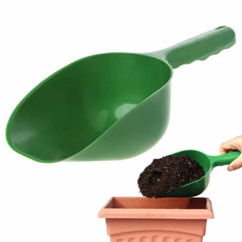 Cuchara de jardín multifunción de plástico, cucharas de pala para suelo, práctica pala para jardín para suelo, Compost, plantación, herramienta de excavación, 1 ud.