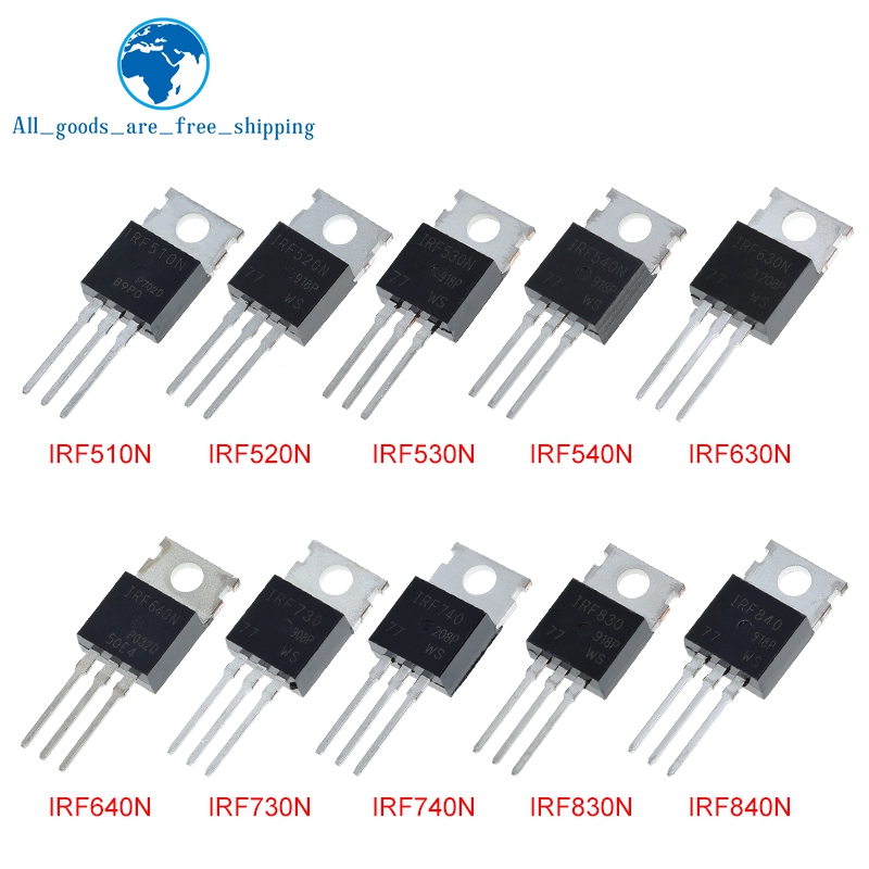 TZT 10 шт. IRF510 IRF520 IRF530 IRF540 IRF630 IRF640 IRF730 IRF740 IRF830 IRF840