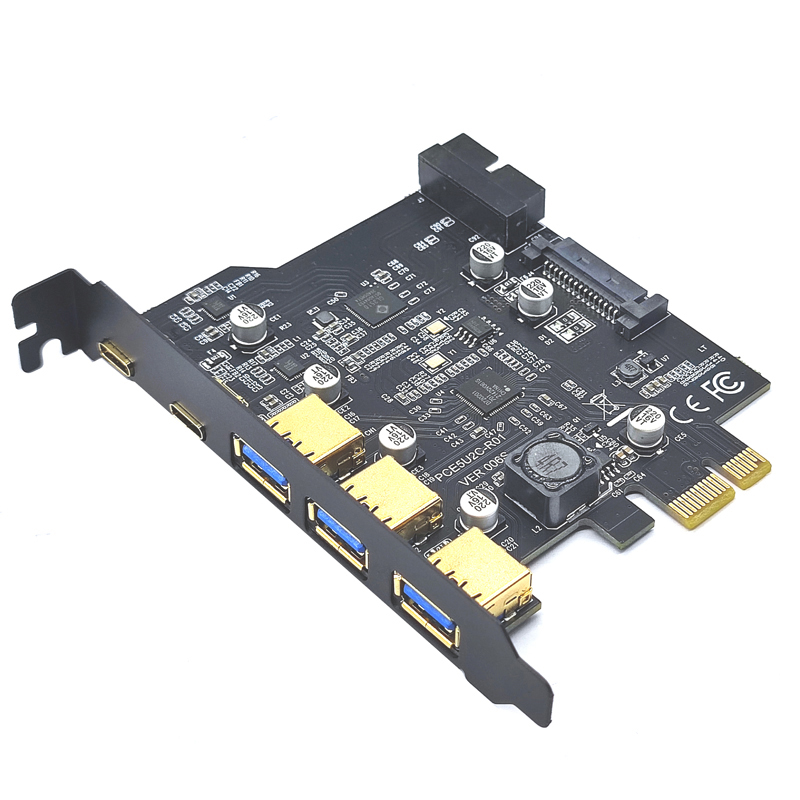Typ C USB 3.2 Gen1 PCIE Card Hub USB 3.0 PCI Express Board PCI-E PCI E USB 3 Adapter Multiplikator USB3 3.1 Controller Riser Karten