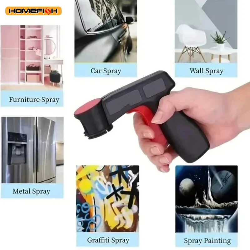 1pc alça de pintura em spray de plástico universal reutilizável para filme colorido do carro colando pistola de auto pulverização