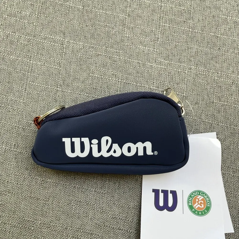 Wilson 2024 ROLAND GARROS porte-clés sac français ouvert Orange blanc poche Mini Tennis clé Pack RG