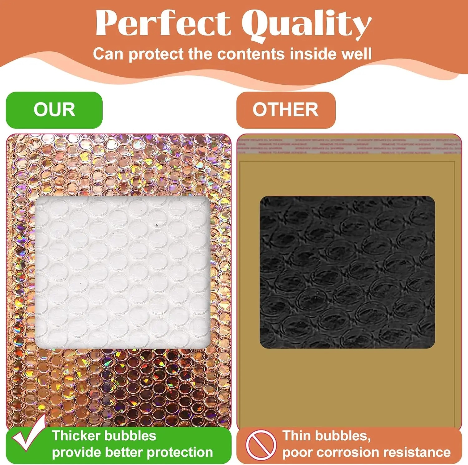 50 шт. пузырьковый конверт, отправляющая посылка, голографическая упаковка для доставки, лазерная упаковка для малого бизнеса, упаковочная сумка, сумка для доставки