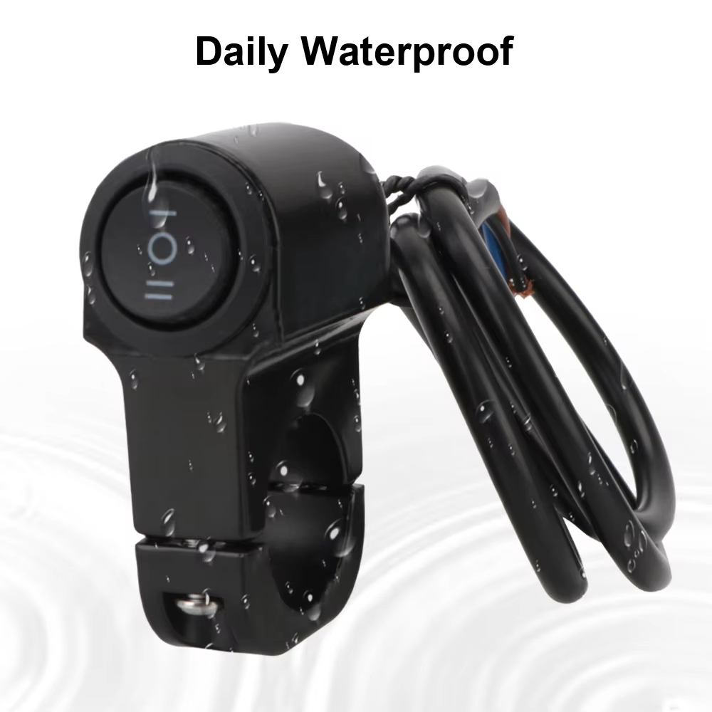 Interruptor universal de 3 vias para motocicleta, mini interruptor de luz de condução com clipe à prova d'água dc12v/10a ferramentas para motocicleta