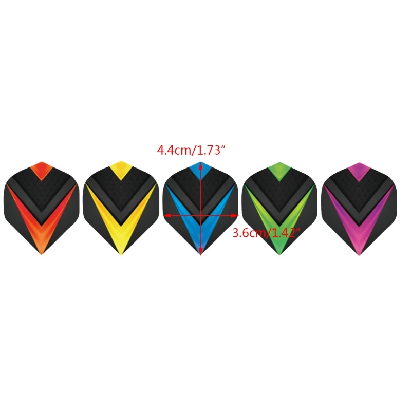 30Pcs/Set Standard Dart Flights Professional Darts Accessories Kit PET Flight Durable Feather Replacement Tail Wing