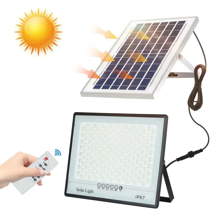 Lampy solarne ogrodowe LED Reflektor Budynki ogrodowe Światło słoneczne IP67 Wodoodporna lampa Reflektor Oświetlenie awaryjne Lampa ścienna