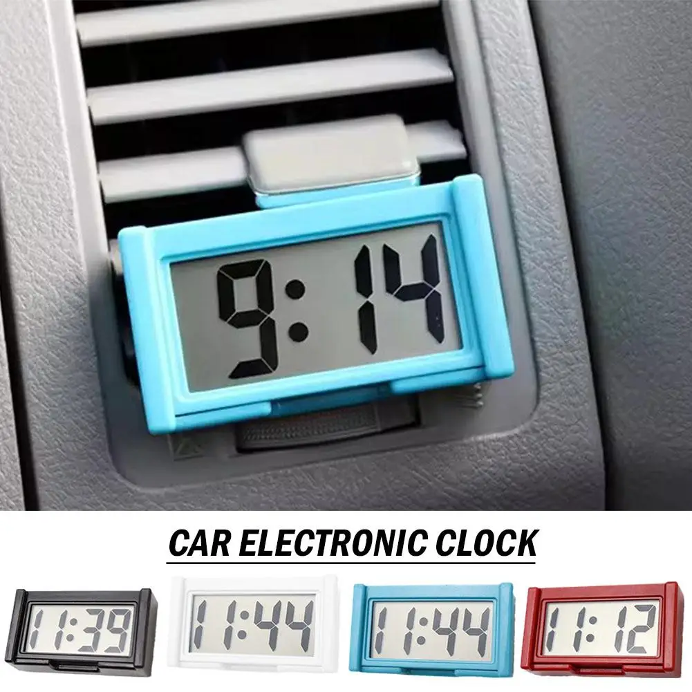 Pantalla grande para el hogar, reloj Digital para coche, pasta electrónica, Mini reloj electrónico para coche, suministros automotrices, Tipo Simple