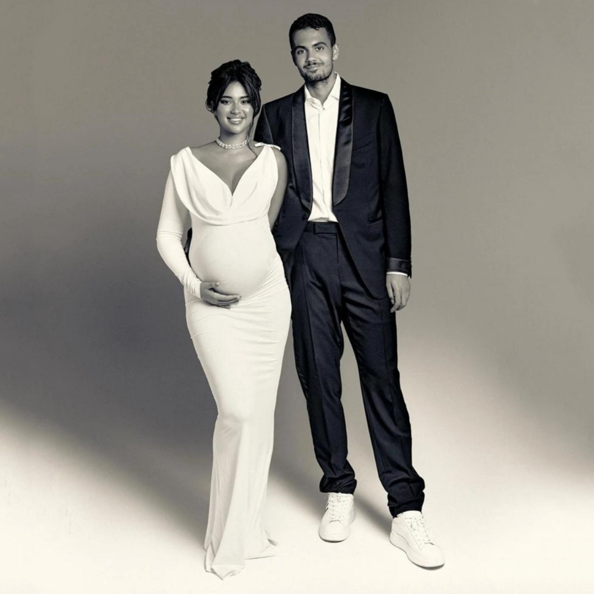 Robe Longue Extensible à Manches sulfpour ixPréChristophe, Tenue Sexy