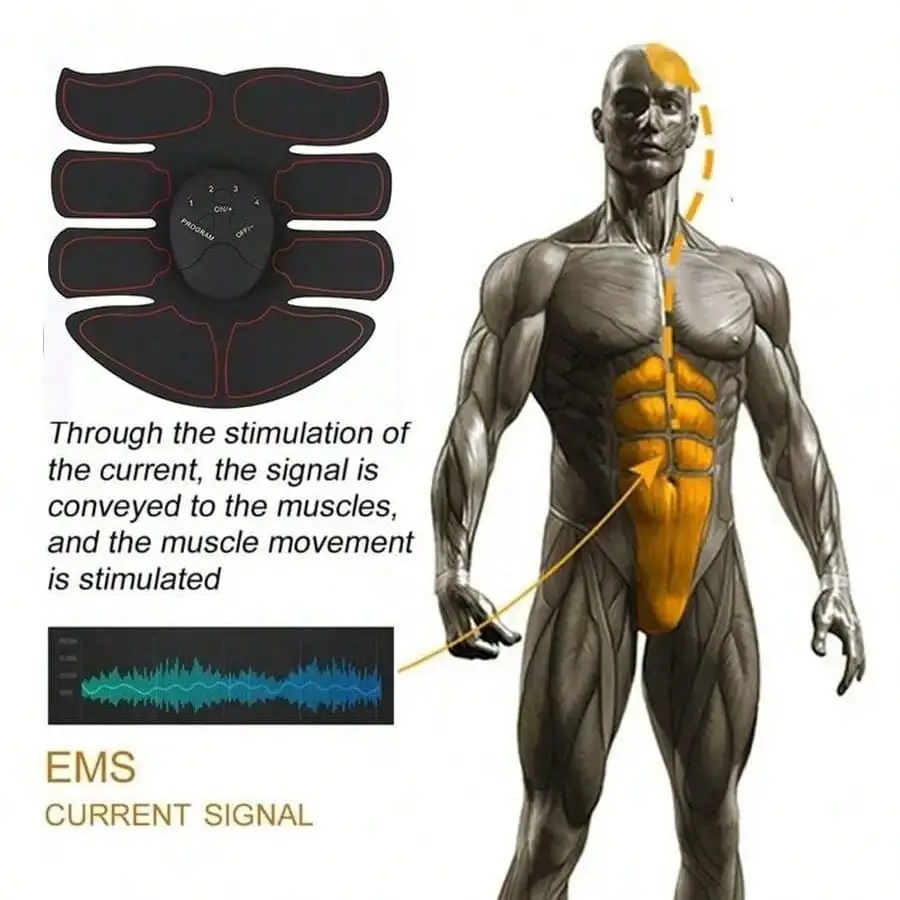 ワイヤレス電気筋肉刺激装置,ヒップトレーナー,腹筋,フィットネスマッサージャー,ems