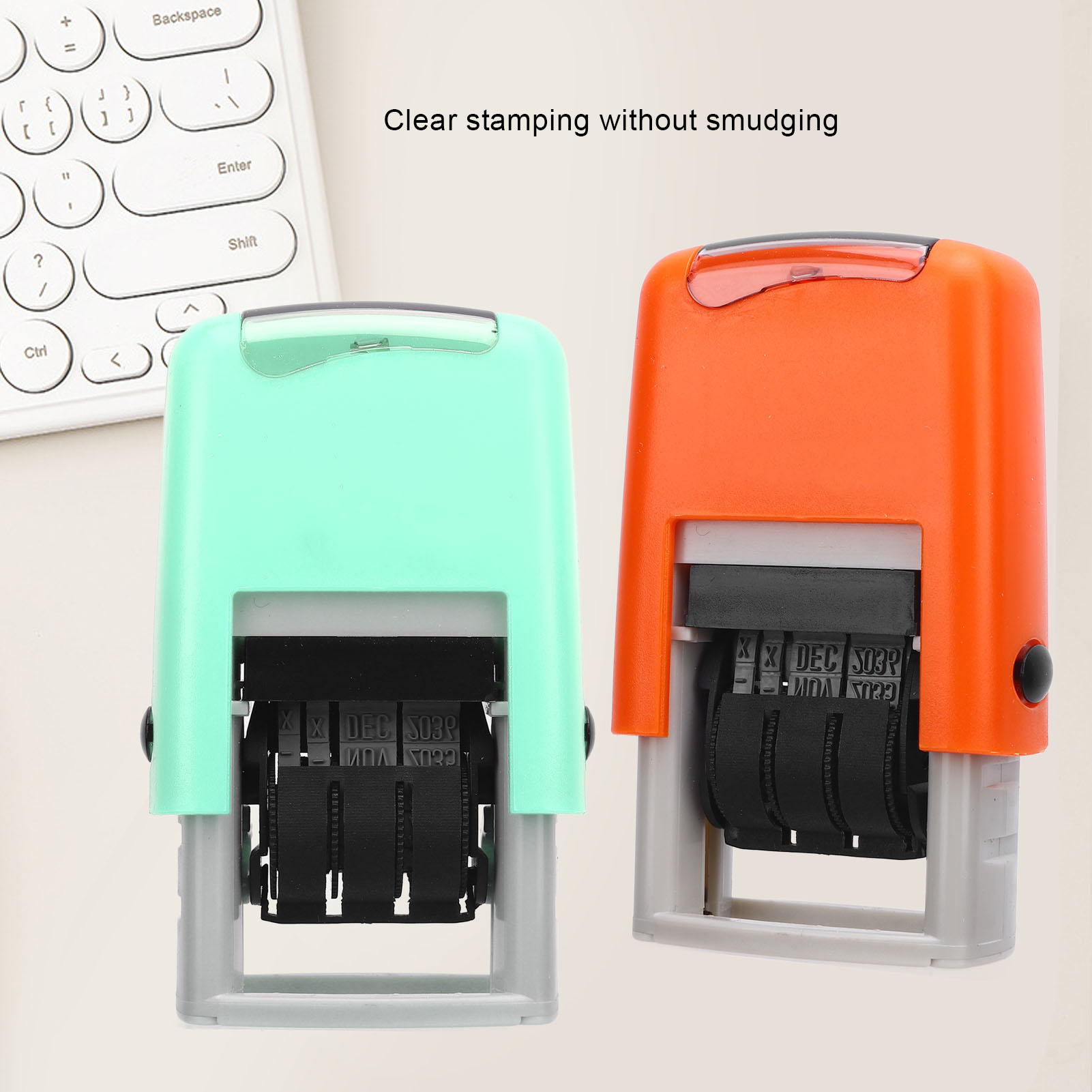 25x2.8mm Engelse datumstempel Duidelijk stempelen Sneldrogend Verstelbare datumstempel voor studiewerk Levensduur Automatische Engelse datumstempel