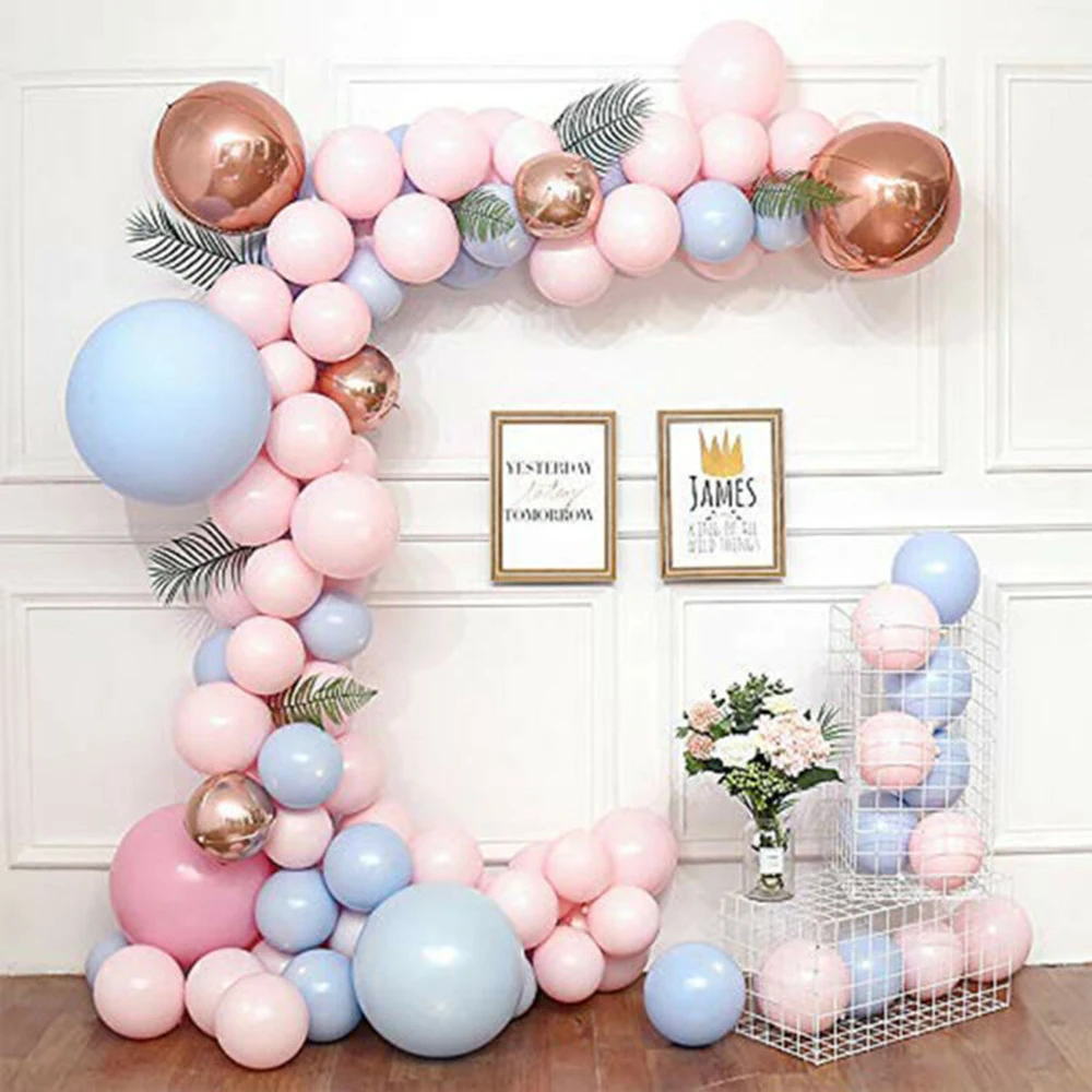 Kit cornice per arco per palloncini da 2 pezzi, colonna, base per acqua, supporto per matrimonio, festa di compleanno, decorazione, scena, catena per palloncini trasparente a doppio foro