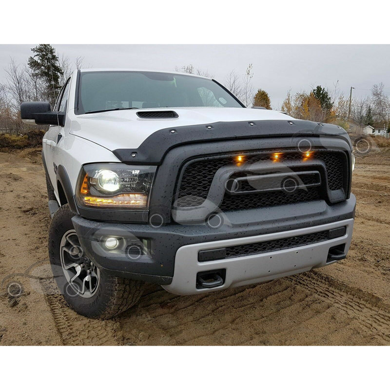 Kisi Jaring Facelift Balap Depan dengan Lampu LED untuk Dodge Ram2500 Ram3500 Ram4500 2010-2018