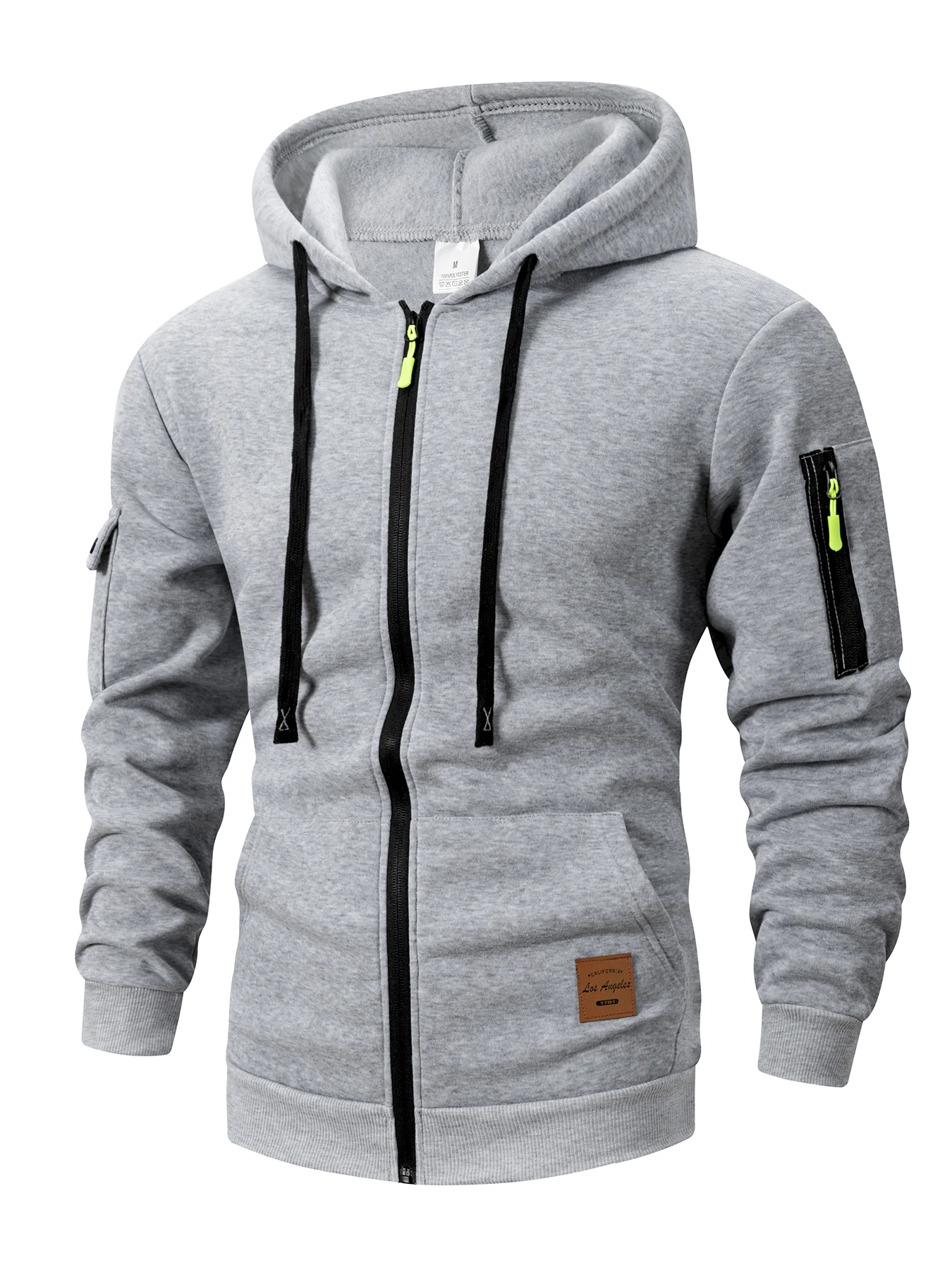 2025 nuevas sudaderas de otoño para hombre, chaqueta de manga larga con capucha, chaqueta con cierre de cremallera, sudaderas con capucha para hombre, sudadera ajustada, ropa masculina