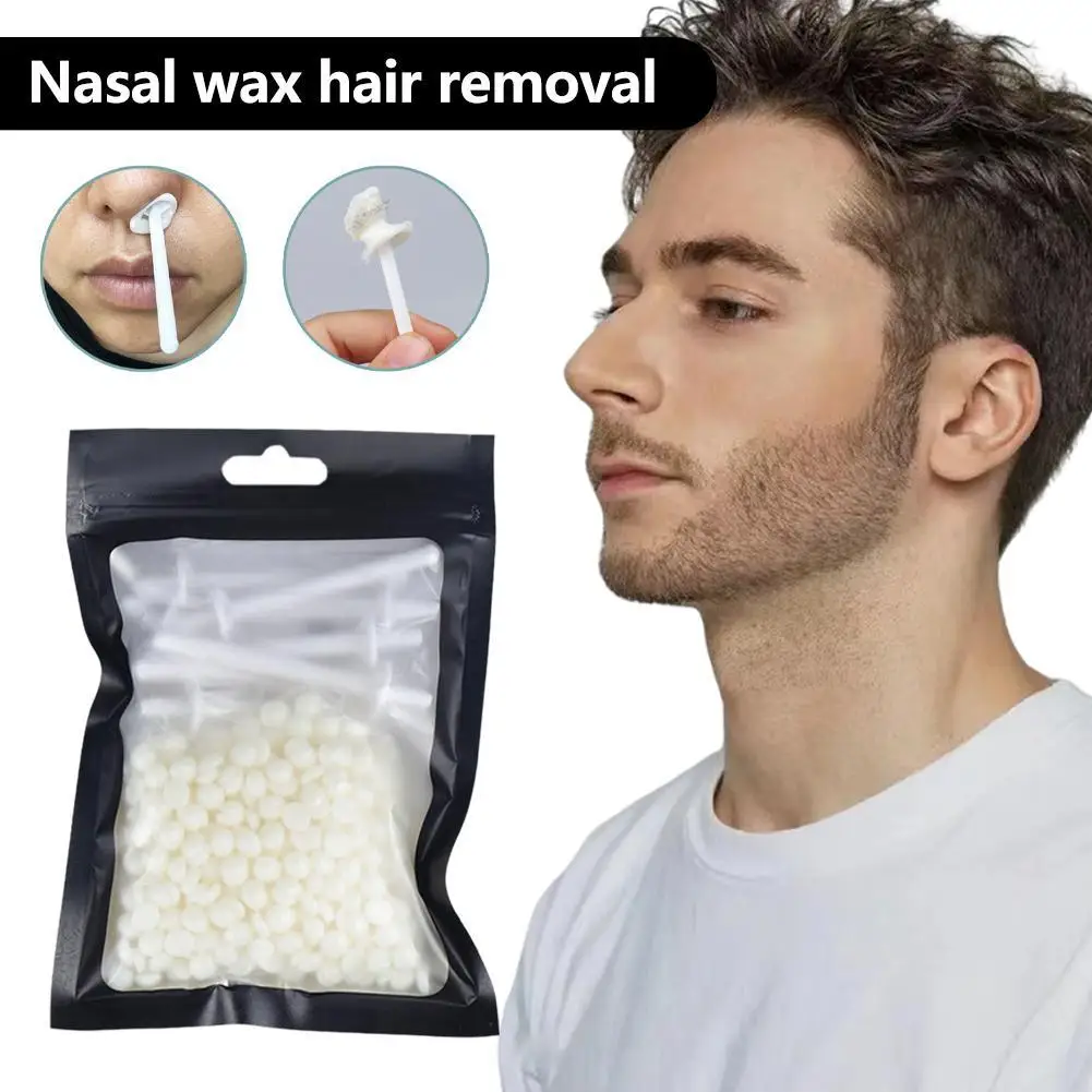 Kit de cera de nariz portátil, Kit de cera de depilación indolora para oreja y nariz, palos de cera para uñas, limpieza de belleza de nariz, 25g/50g para hombres y mujeres