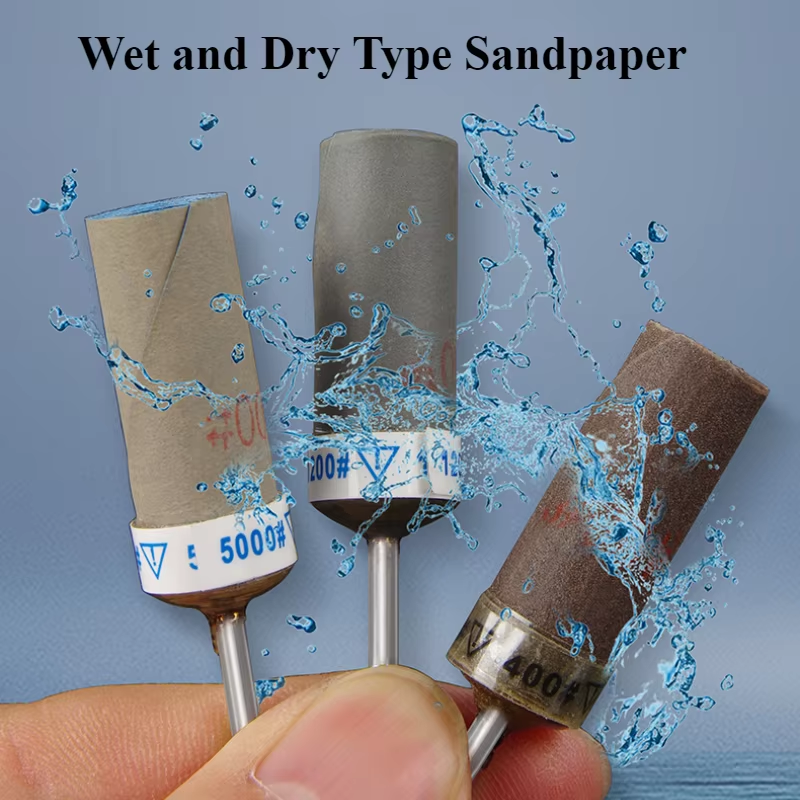 1 peça 120-7000 cabeça de moagem de haste de lixa cilíndrica, 2.35 alças usadas para polimento e ferramentas de moagem na produção de joias