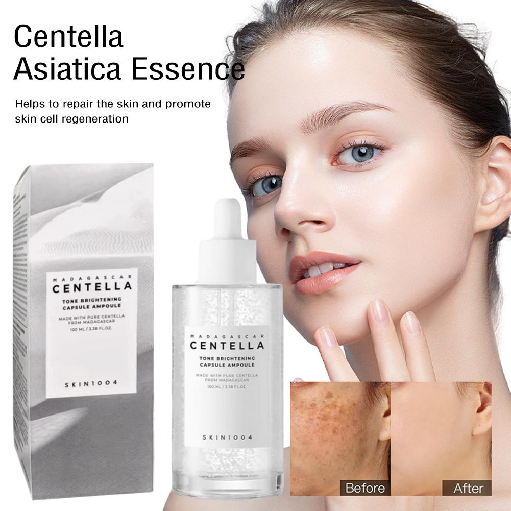 Skin1004 Madagascar Centella Asiatica Ampoule Serum do twarzy Nawilżający olejek rozjaśniający do pielęgnacji twarzy Nawilżająca pielęgnacja skóry