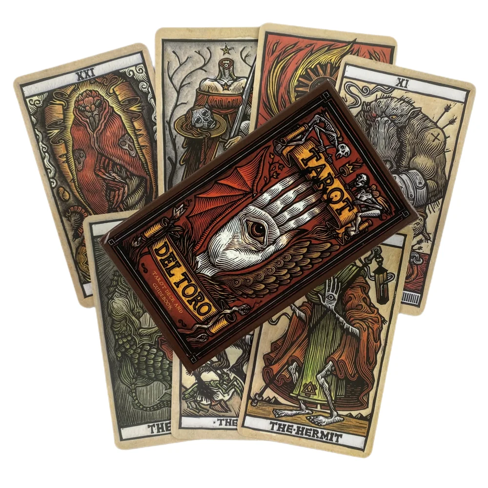 เดลโตโรไพ่ทาโรต์สำหรับครอบครัววันหยุดปาร์ตี้เล่น Oracle VISIONS เกมกระดาน