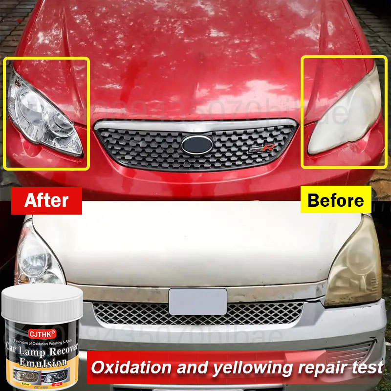 ไฟหน้ารถฟื้นฟูชุดขัดไฟหน้า Scratch Remover ซ่อมทําความสะอาดวางลบออกซิเดชันไฟหน้าภาษาโปลิชคํา Liquid