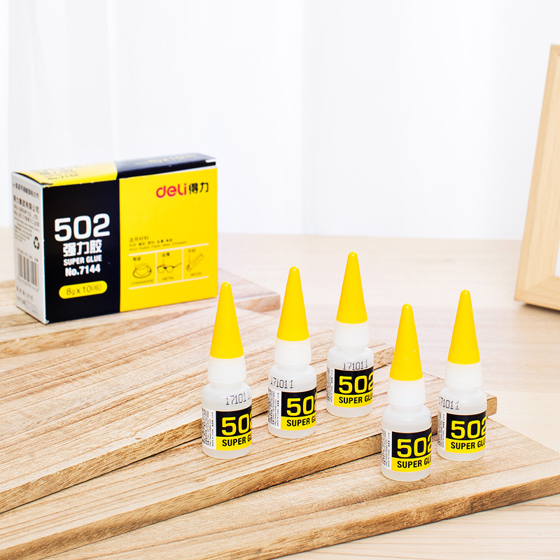 1-3Pcs 502 Instant Quick-drying CyanoacrylateกาวStrong Bond Fastหนังยางโลหะ 8Gอุปกรณ์สํานักงานSuperกาว