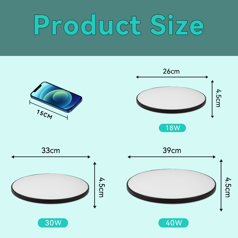 Wasserdichte Badezimmer Lampe Decke Led-deckenleuchten 18W 30W 40W Runde Led-deckenleuchte Für Küche Wohnzimmer wc Zimmer 220V