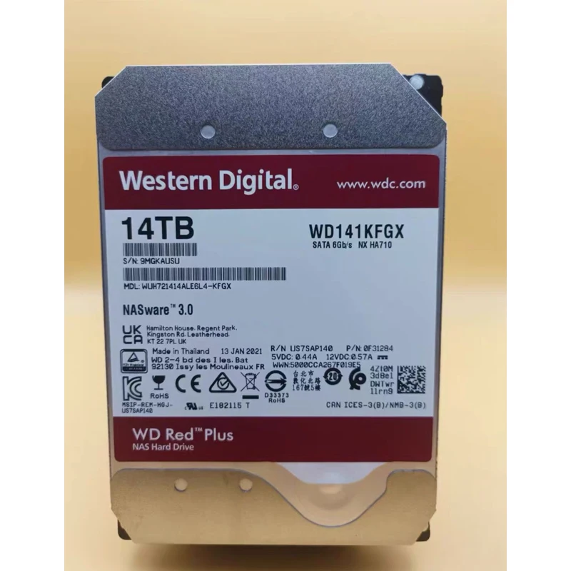 WD 14TB WD140EFGX WUH721414ALE6L4 NAS RED disk 7200 256M enterprise mechanical hard disk cache SATA, 3.5in CMR