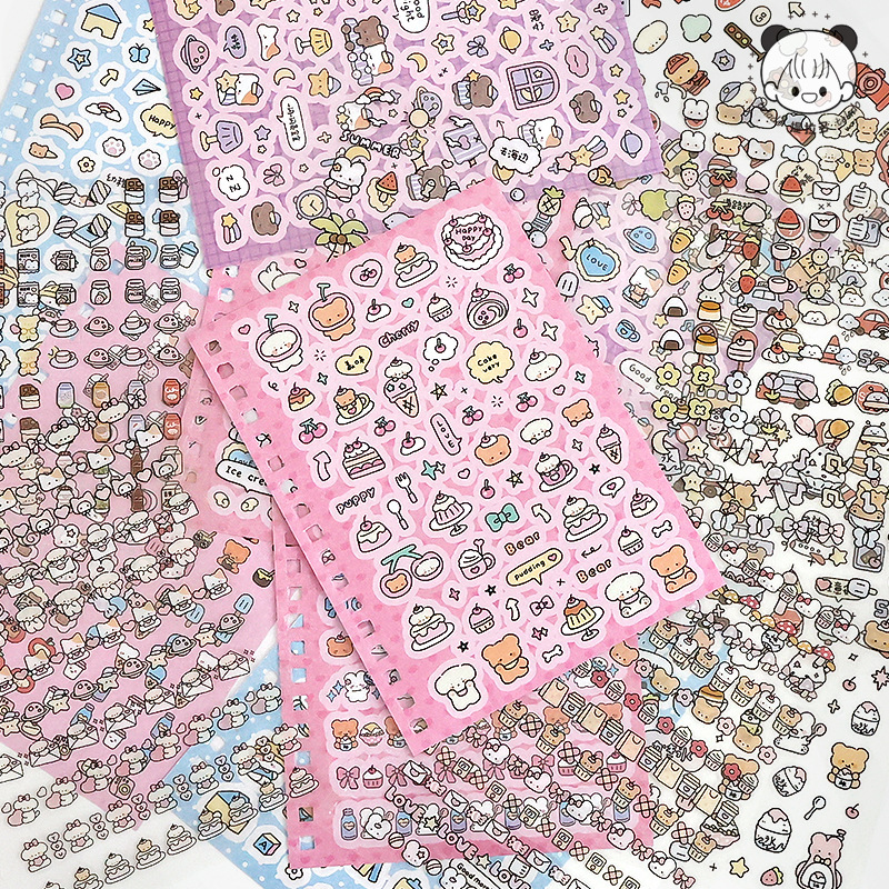 MINKYS Kawaii Kpop Dekorative Aufkleber Buch Washi Papier Journal DIY Material Dekoration Aufkleber Scrapbooking Ins Schreibwaren