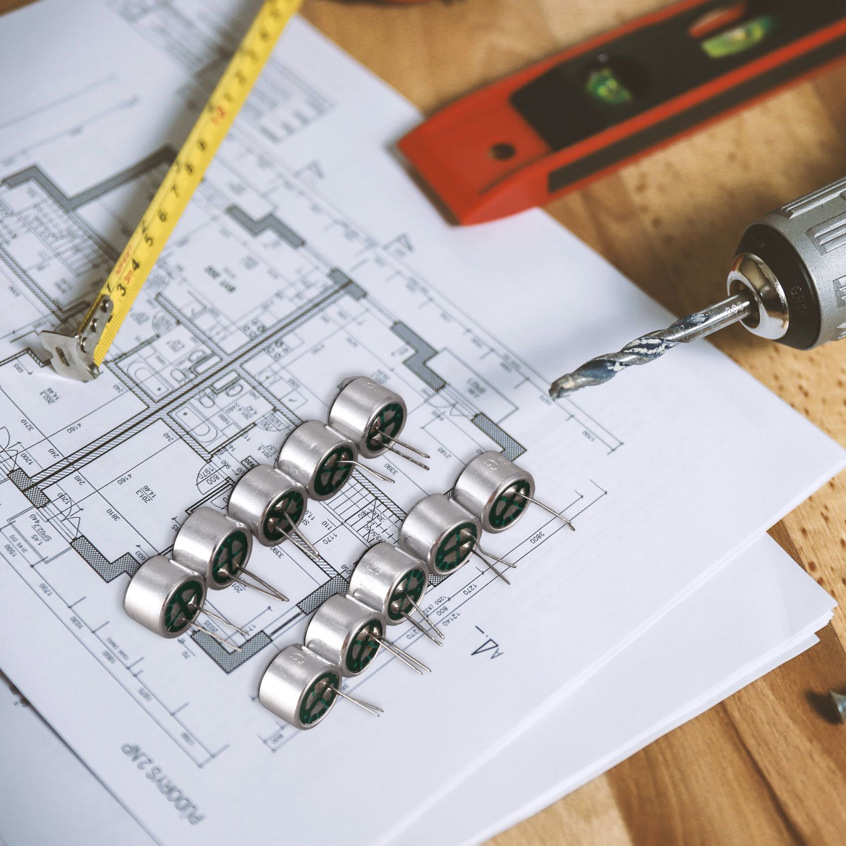 Newest 10 PCS 9.7mm x 7mm 2 Pin MIC Capsule Electret Condenser Miniphone