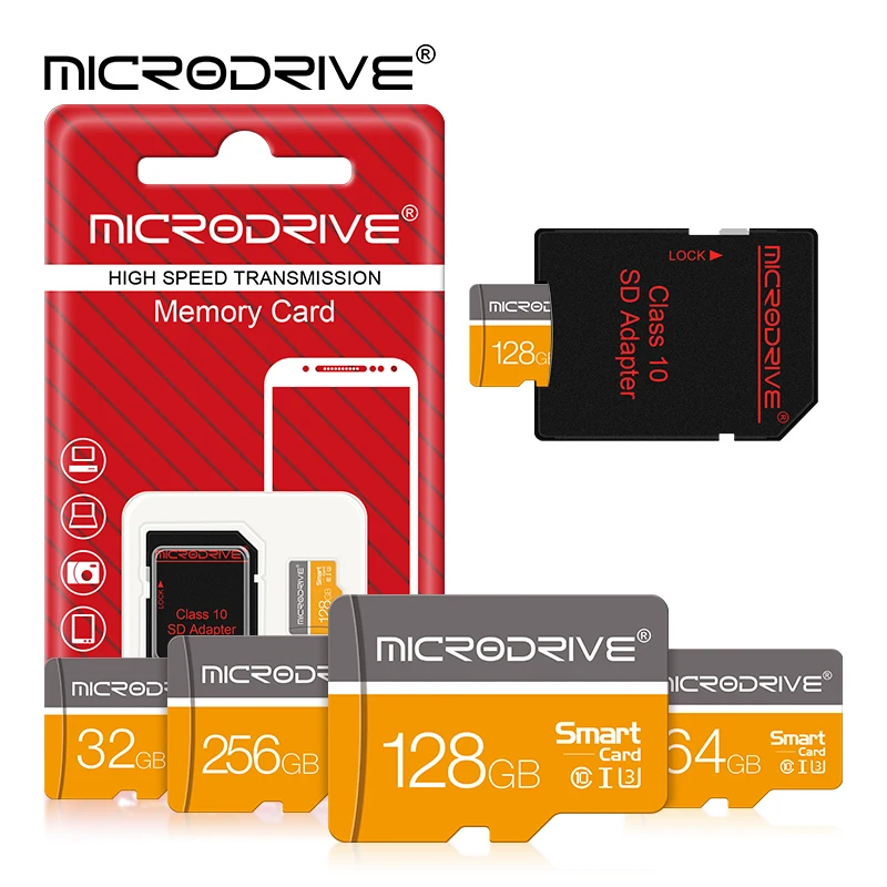 Karta Micro TF/SD 128GB Class 10 16GB 32GB 64GB 256GB Karty pamięci do aparatu telefonu Mini TF Card