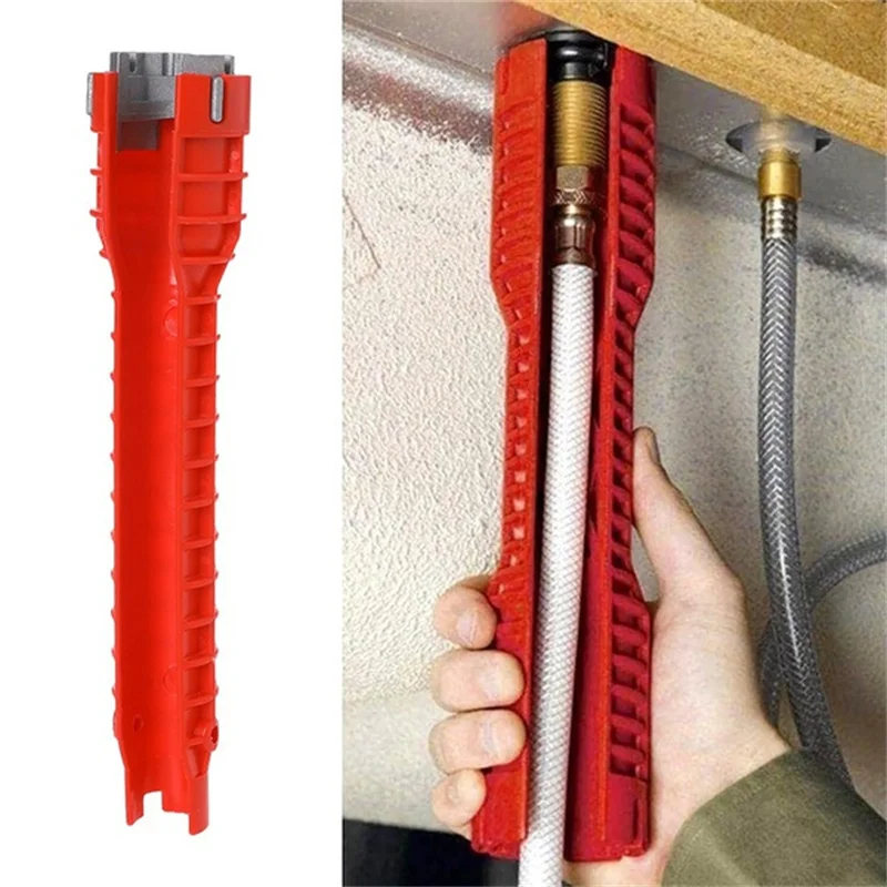 Strumento chiave sanitaria, installazione rubinetto e smontaggio tubi, kit di riparazione lavello, manicotto pavimento pelvico, strumento idraulico multifunzionale