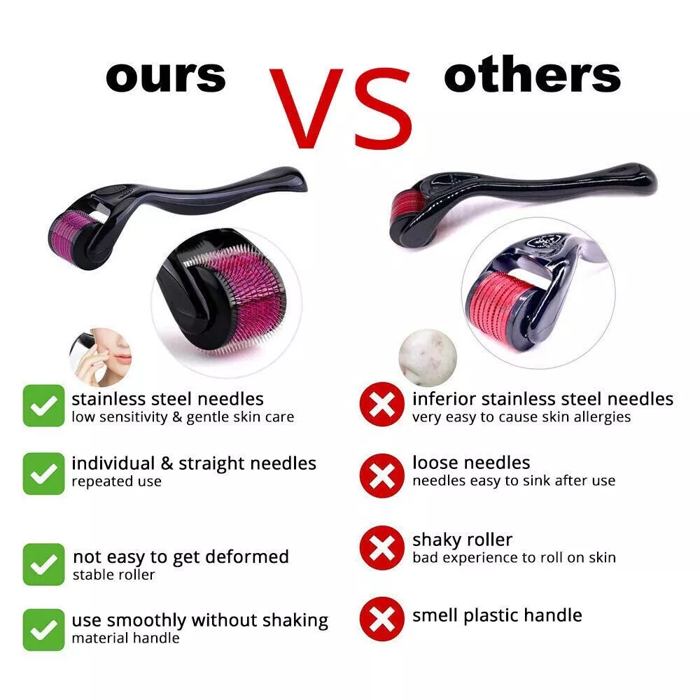 Derma Roller Micro Needle For Facial Skin Body Face Care Hair Growth Beard Acne Wrinkle Removal Microneedle(540)