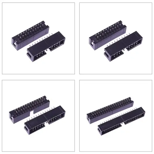 2.54Mm Idc Box Header Kit, Dubbele Rij Rechte Doos Header Connector 6/8/10/14/16/20/26/30/34/40pin Rechte Pin (Idc-Header)