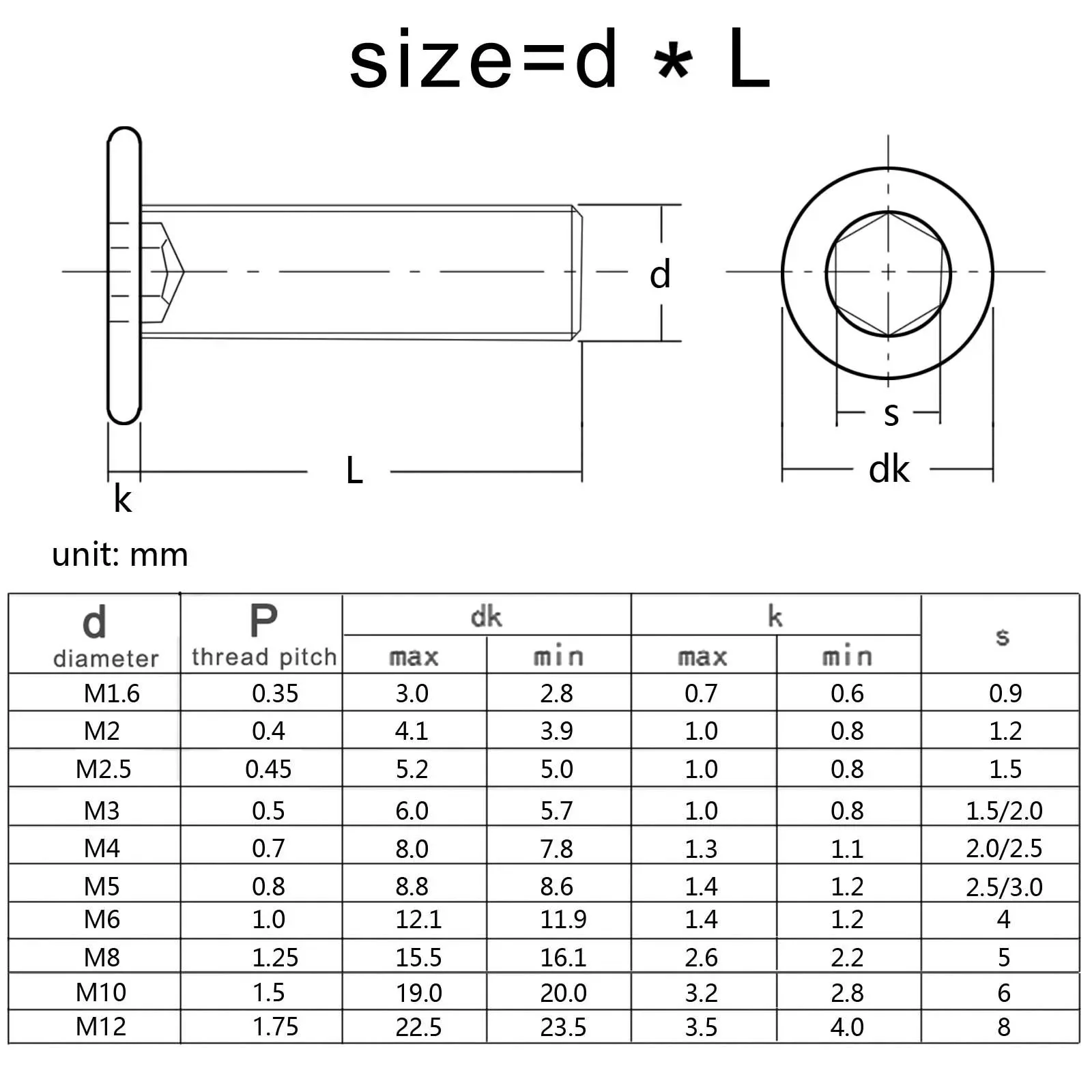 304 roestvrijstalen dopschroeven met platte kop, M3 M4 machineschroeven assortimentset, interne zeskantschroeven, 50-delige set