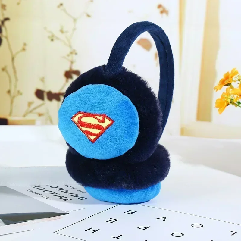 ディズニーマーベルアベンジャーズ男の子冬暖かいスパイダーマンアニメ Peluche 子供イヤーマフ厚みカバー耳子供イヤーマフヘッドバンドおもちゃ
