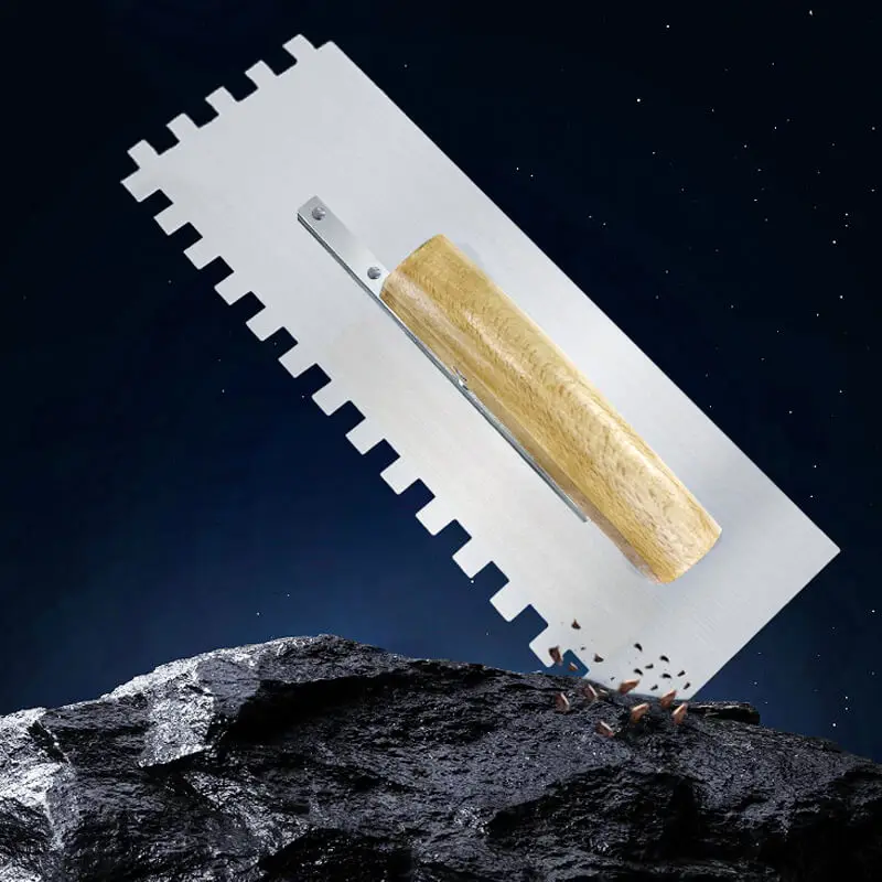 DIY Toothed Trowel Scraper Bricklayer Scraper Serrated Tile Tool For Wall Painting Wall Scraping Tool