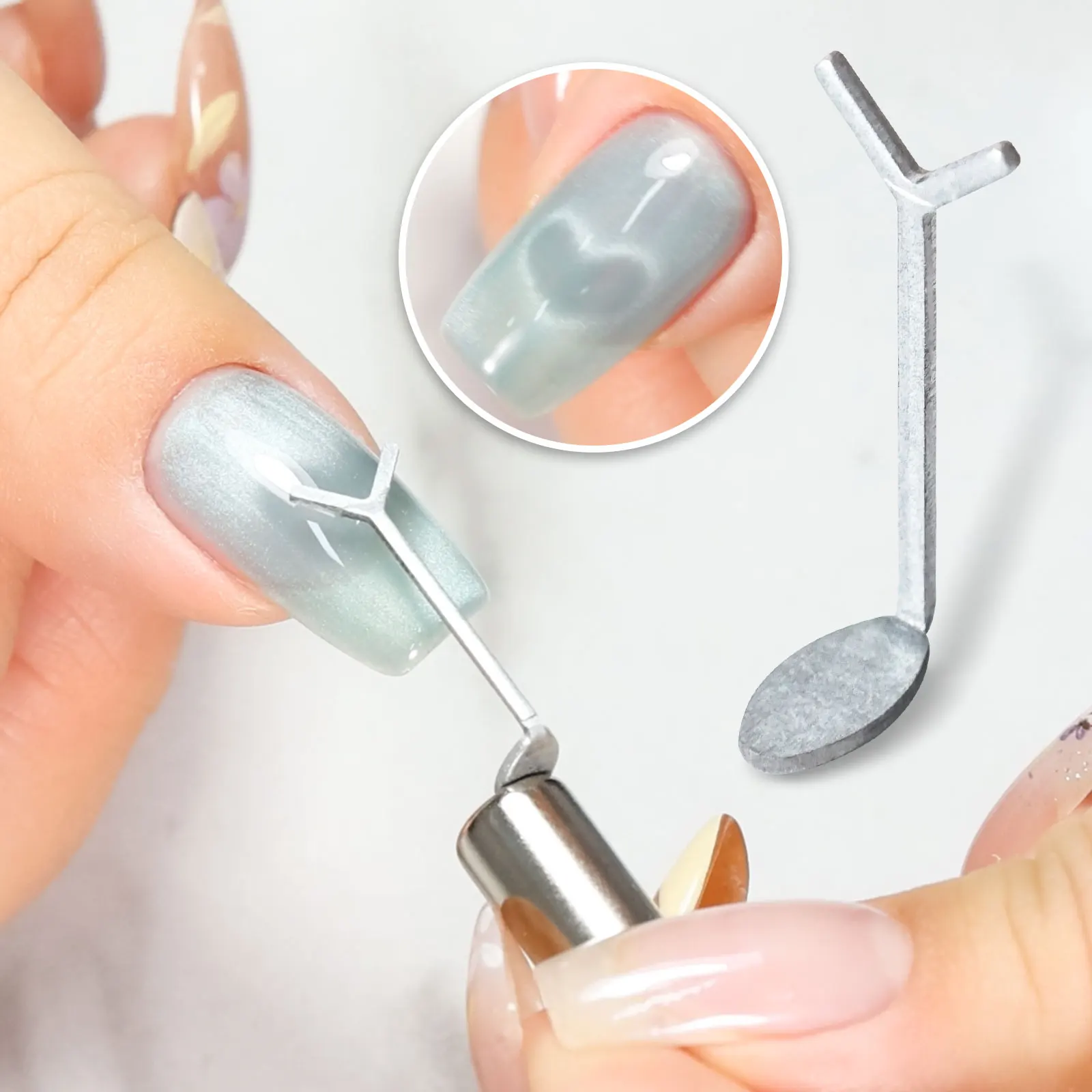 Juego de combinación de varilla magnética para esmalte de uñas, ojo de gato en forma de Y, arte de uñas DIY, efecto corazón de amor, esmalte de Gel, juego de herramientas con varilla magnética