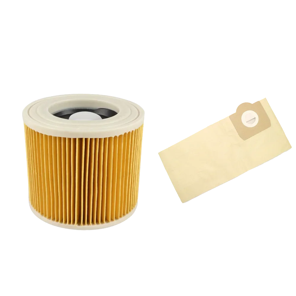 Replacement HEPA Filter Dust Bag for Karcher WD3 WD3200 WD3P WD2 WD2250 MV2 MV3 A2604 A2004 A2204 A2054 SE4001 Vacuum Cleaner