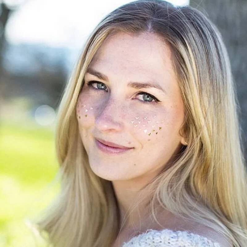 ใหม่กระสติกเกอร์ Tattoo on Face เทศกาลอุปกรณ์เสริม Glitter Bright Face Art Tattoo สติกเกอร์ Face Jewels Gemsface ตกแต่ง