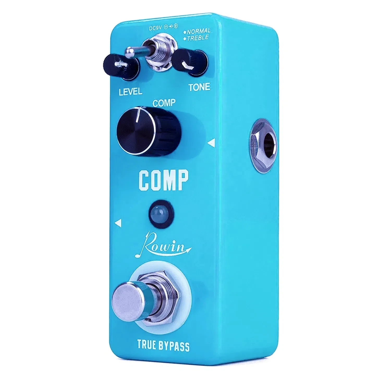 Rowin Gitaar Baspedaal Compressor Effect Comp Klassieke Studio Grade Compressoren Houden Originele Signaal Transiënten Puur Hemelsblauw