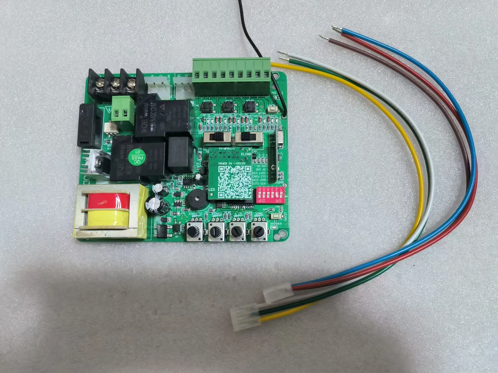 Sliding Gate motor controller Tuya WiFi magnetic limit and spring limit universal PCB remote control 433MHz