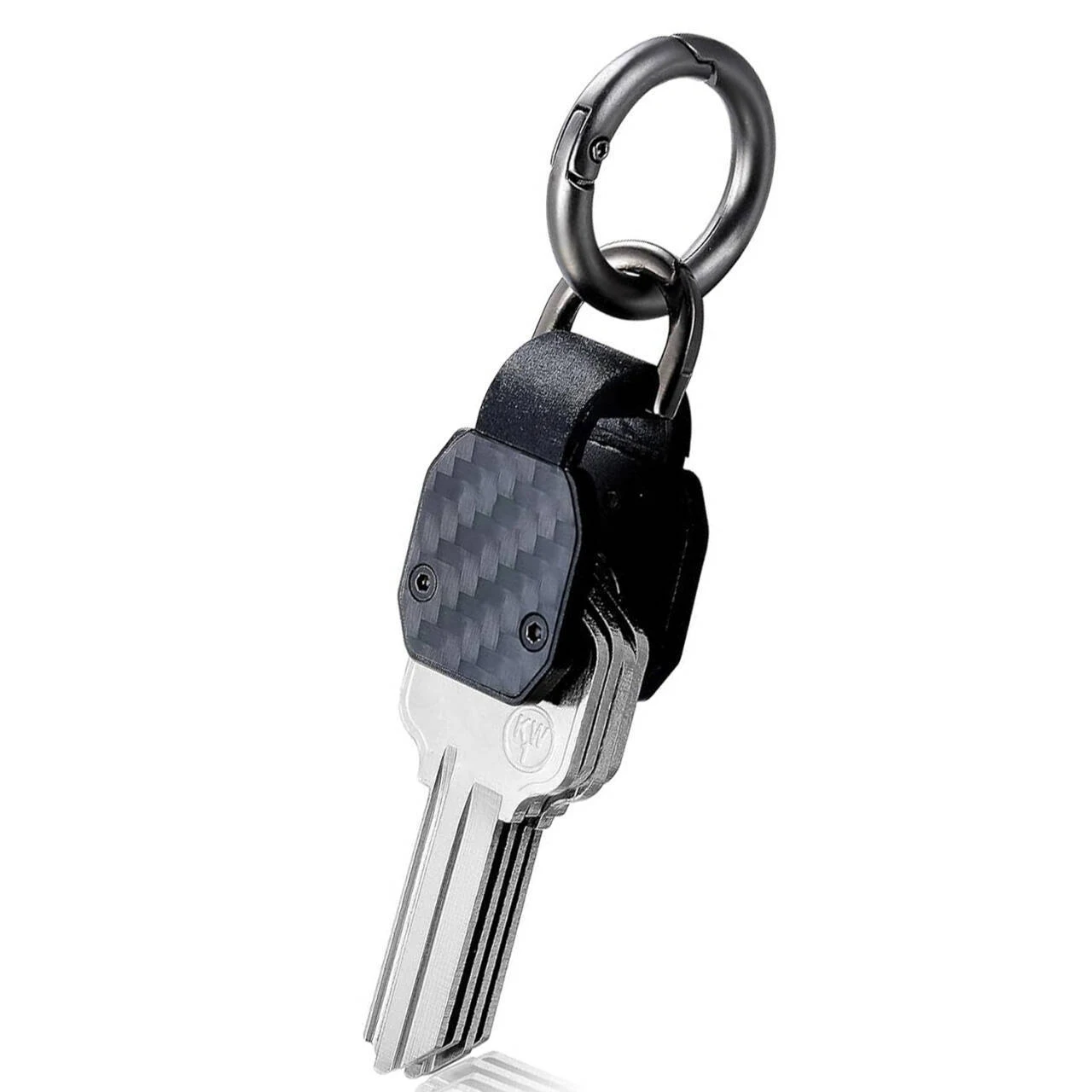 EDC Mini organizador de llaves, soporte para llavero, llavero de coche, soporte para llaves, llavero de aleación de aluminio, funda para llaves de fibra de carbono