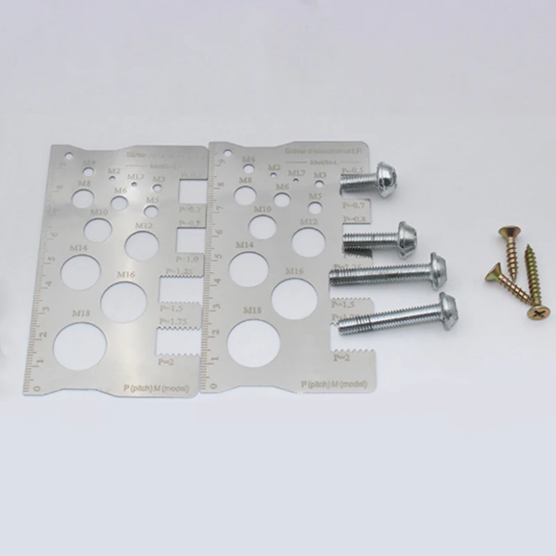 Thread Pitch Gauge Measurement Ruler High Accuracy Stainless steel for Screw Measuring Gauge Tool Bit Bolt Nut Screw Craft