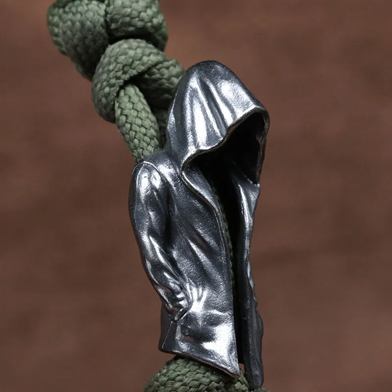 Capa de latón, cuentas de cuchillo EDC DIY, pulseras tejidas de Paracord, colgantes de cordón, accesorios, herramientas para exteriores, dijes colgantes
