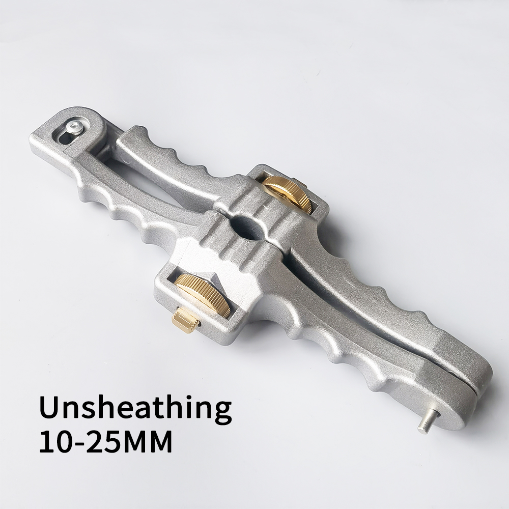 Kabelabisoliermesser, Längsöffnungsmesser, Längsmantel, Kabelschneider, Abisolierzange für Glasfaserkabel, 10 mm–25 mm