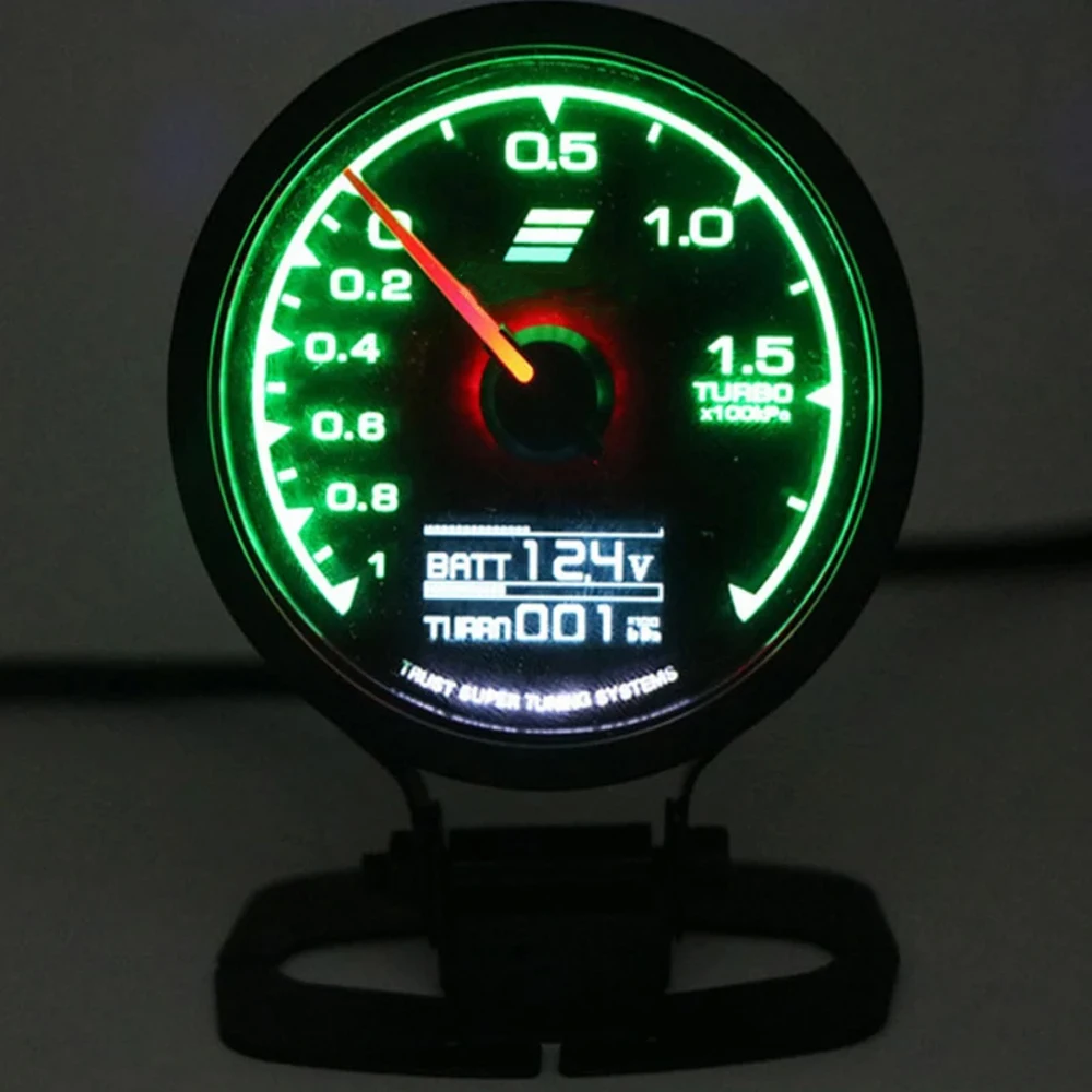 62mm GReddi cyfrowy wyświetlacz LCD wskaźnik samochodowy ciśnienie oleju temperatura oleju woltomierz do pomiaru temperatury wody
