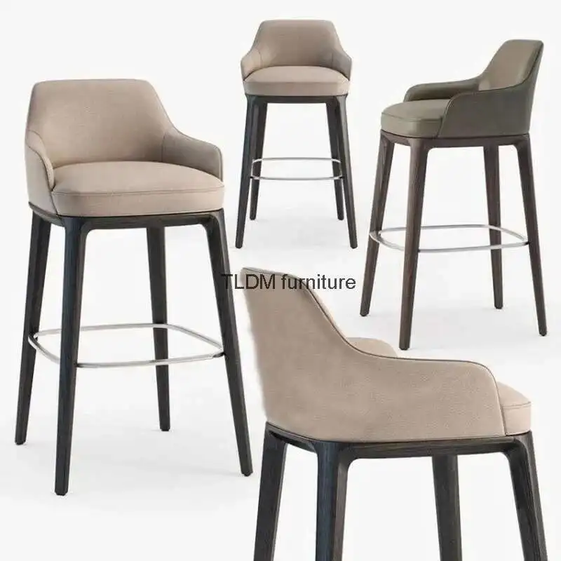 Sillas altas De comedor para Bar, Taburetes De recepción, color blanco, Vintage, Mostrador De mediados De siglo, juegos De muebles De jardín