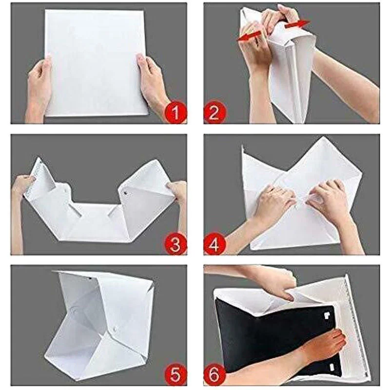 Lightbox Light Box Mini Photo Studio Box 23*22*24cm Photography Box Light Studio Shooting Tent Box Kit Multiple Color Backdrops