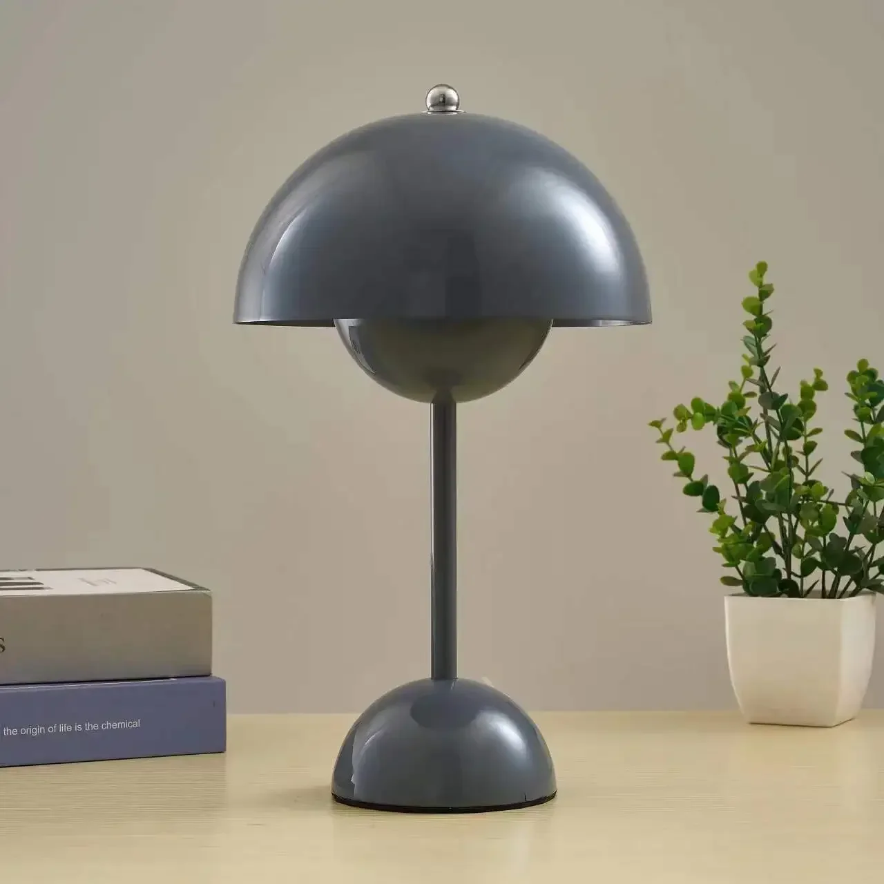 Minimalist โคมไฟตั้งโต๊ะรูปเห็ด LED Night Light ห้องนั่งเล่นห้องนอนบรรยากาศตกแต่ง