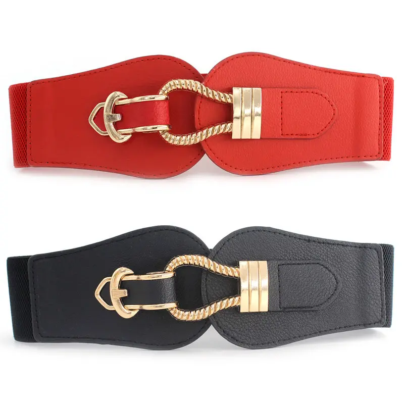 Fashion-Forward Women's Waist Belt: Elastic Decorative Girdle with Flower Shaped Design - Perfect for Dresses and Skirts!