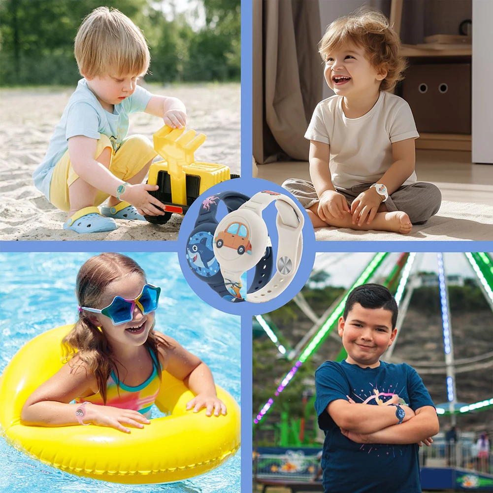2024 impermeable para Apple Airtag titular pulsera niños funda de silicona pulsera niños para AirTags funda correa de reloj